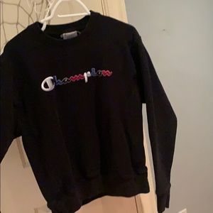 Black champion crewneck
